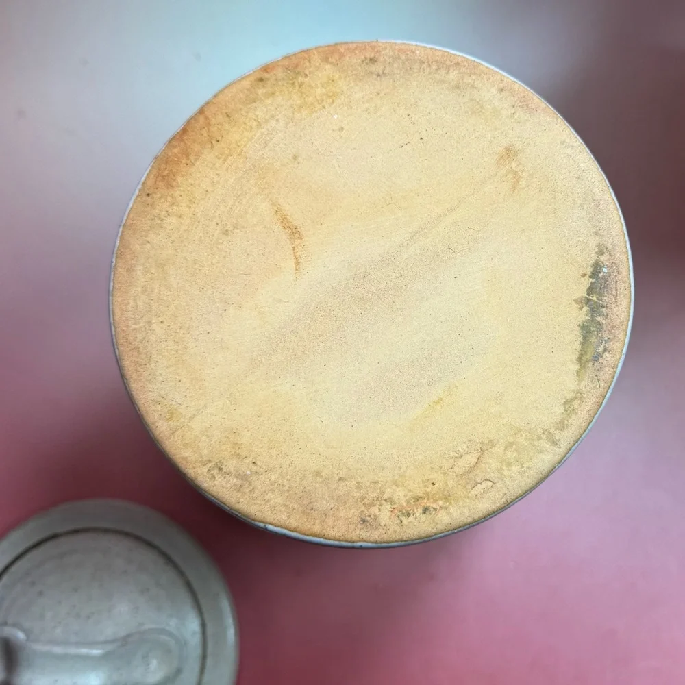 Vintage 1970’s earthware pottery sugar canister